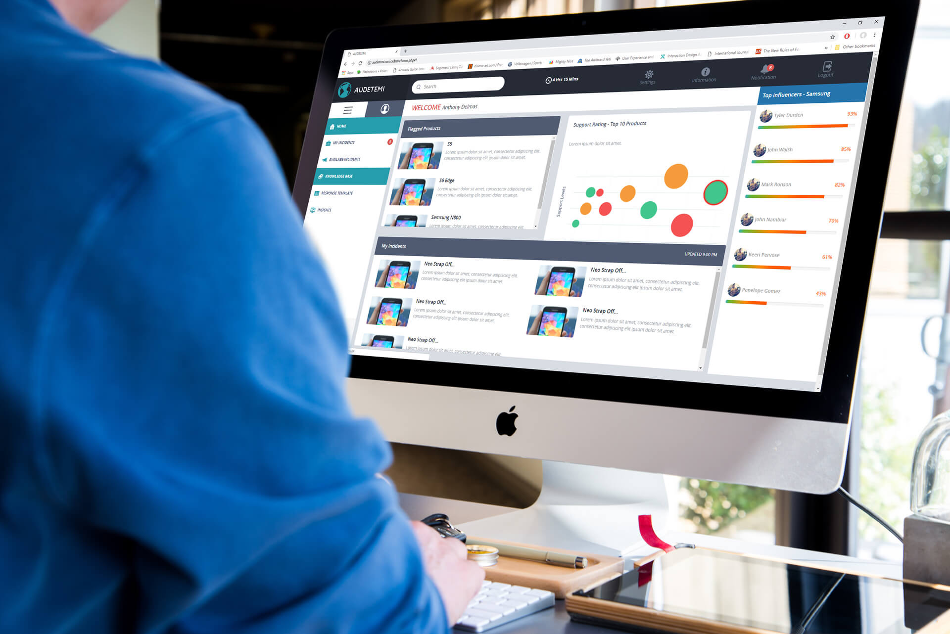Service dashboard